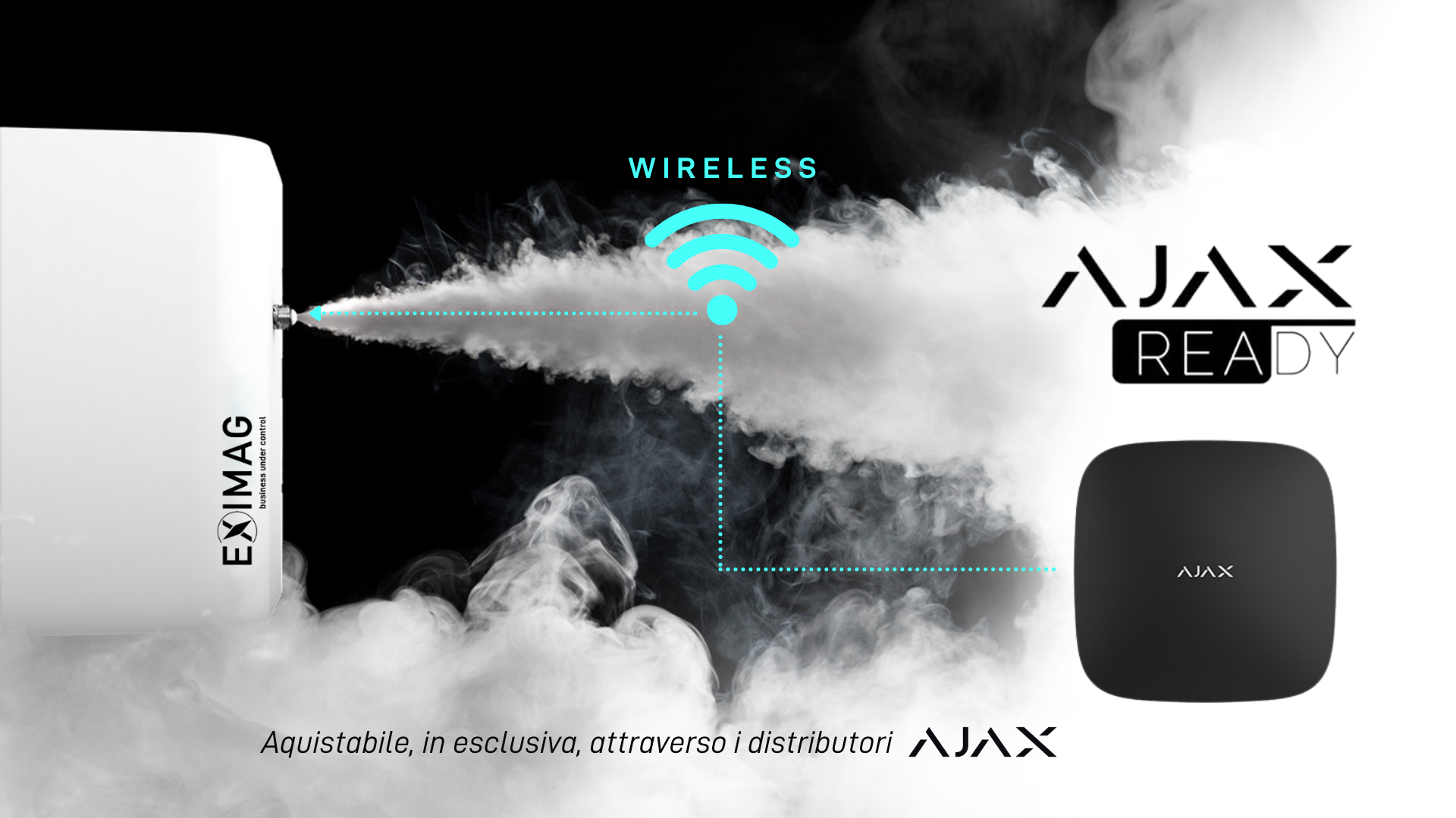 AJAX READY | Il sistema Nebbiogeno con il sistema di allarme nativamente integrato